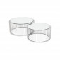 Tables basses rondes Wire set de 2 argentées Kare Design|Table Basse|Kare