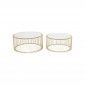 Tables basses rondes Wire set de 2 laiton Kare Design|Table Basse|Kare