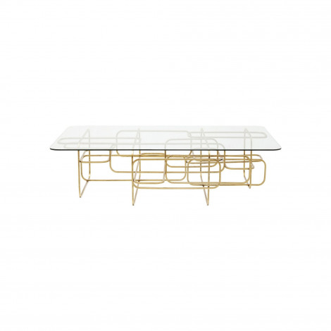 Table basse Meander 140x80cm dorée Kare Design|Table Basse|Kare