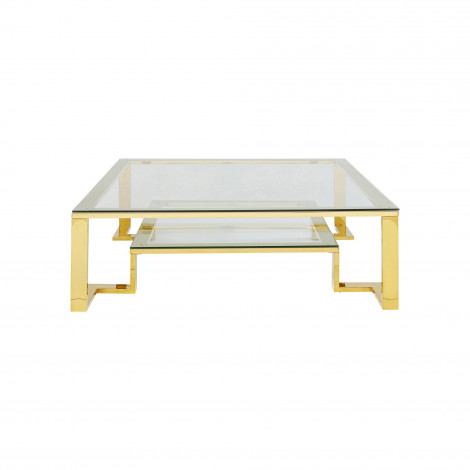 Table basse Rush 120x120cm dorée Kare Design|Table Basse|Kare