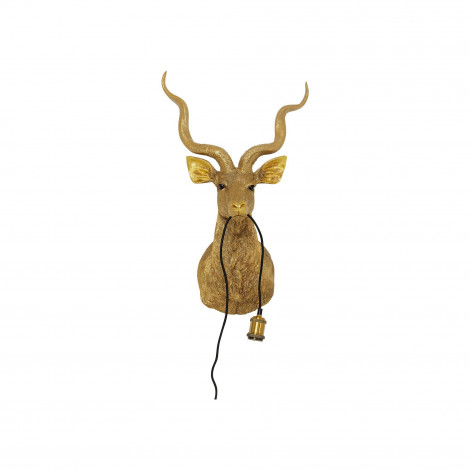 Applique murale antilope dorée Kare Design|Appliques murales|Kare