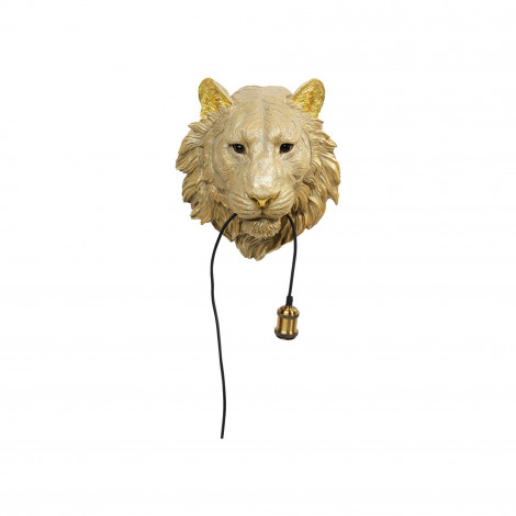 Applique murale lion doré Kare Design|Appliques murales|Kare