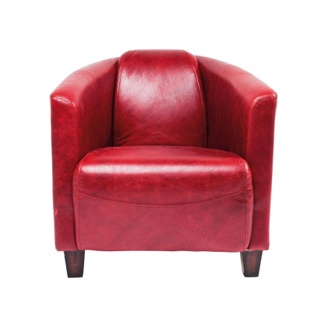 Fauteuil Cigar Lounge rouge Kare Design|Fauteuil / Chauffeuse|Kare