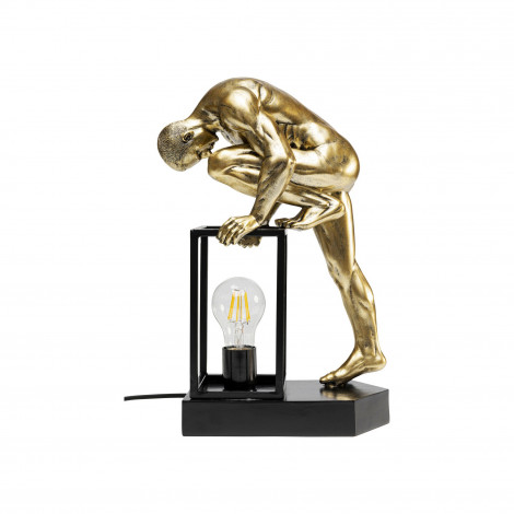 Lampe homme grimpant doré Kare Design|Lampes à poser|Kare