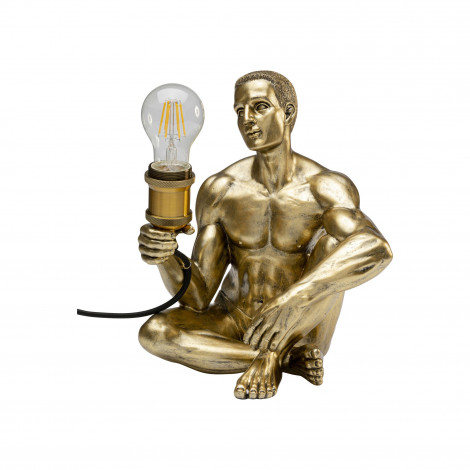 Lampe homme assis doré Kare Design|Lampes à poser|Kare