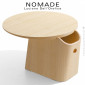 Table basse bois NOMADE, s'inspire de la culture japonaise, structure multiplis de bois, placage bois de Frêne ou chêne vernis.|Table|100chaises