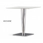 Table design ADAM colonne conique fantaisie PVC, plateau compact couleur - Lot de 6 tables|Table|100chaises
