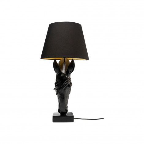 Lampe tête de cheval noire Kare Design|Lampes à poser|Kare