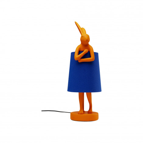 Lampe Animal lapin orange et bleue 50cm Kare Design|Lampes à poser|Kare