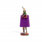 Lampe Animal lapin graffiti et violette 50cm Kare Design|Lampes à poser|Kare