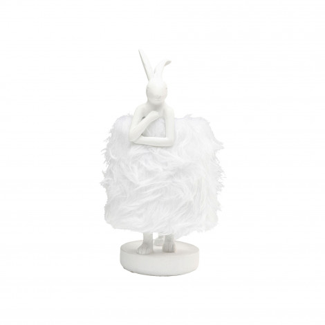 Lampe Animal lapin Fluff blanc 30cm Kare Design|Lampes à poser|Kare