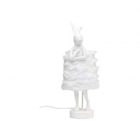 Lampe Animal lapin Fluff blanc 68cm Kare Design|Lampes à poser|Kare