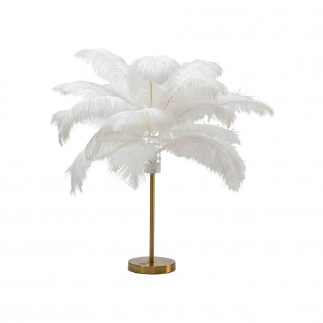 Lampe plumes blanches Kare Design|Lampes à poser|Kare
