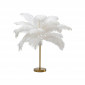 Lampe plumes blanches Kare Design|Lampes à poser|Kare