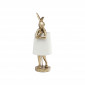 Lampe Animal Lapin dorée et beige 50cm Kare Design|Lampes à poser|Kare