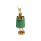 Lampe Animal lapin dorée et verte 68cm Kare Design|Lampes à poser|Kare