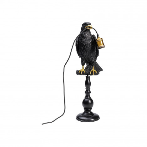 Lampe corbeau noir perché Kare Design|Lampes à poser|Kare