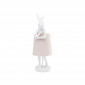 Lampe Animal Lapin blanche et rose 68cm Kare Design|Lampes à poser|Kare