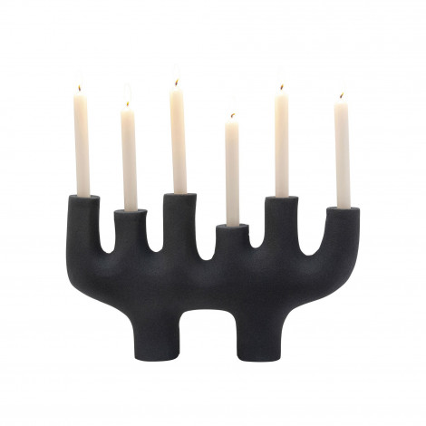 Bougeoir Sticker 6 bras noir mat Kare Design|Bougeoirs, Chandeliers et Lanternes|Kare