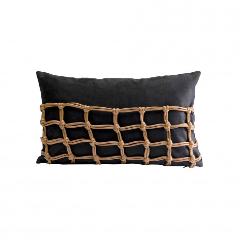 Coussin Grete noir Kare Design|Coussins|Kare