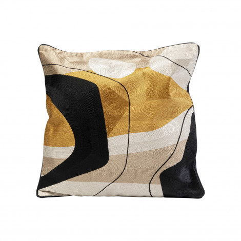 Coussin Fields jaune 50x50cm Kare Design|Coussins|Kare