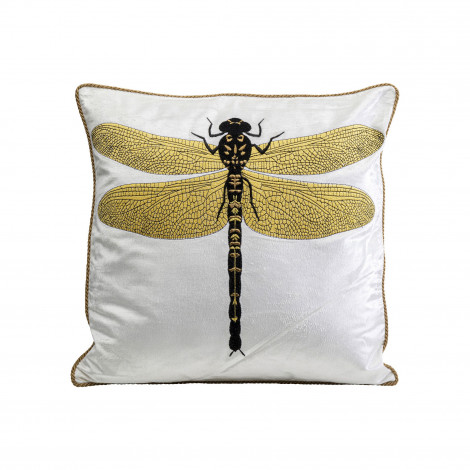 Coussin libellule 40x40cm blanc Kare Design|Coussins|Kare