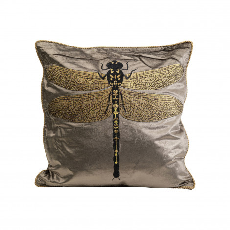 Coussin libellule 40x40cm marron Kare Design|Coussins|Kare