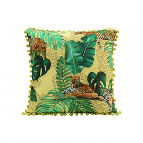 Coussin léopard feuilles Kare Design|Coussins|Kare
