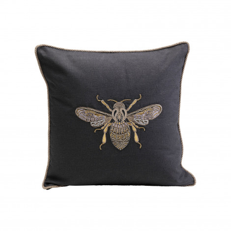 Coussin noir abeille Kare Design|Coussins|Kare