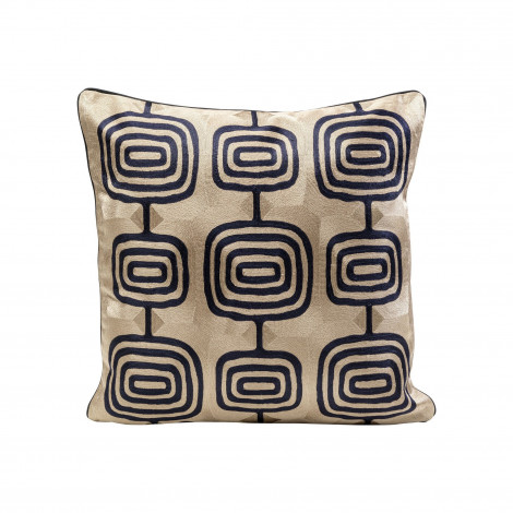 Coussin Catena Square taupe et noir Kare Design|Coussins|Kare