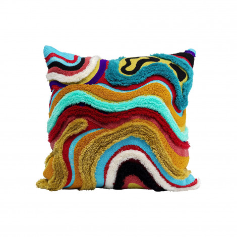 Coussin vagues multicolores Kare Design|Coussins|Kare