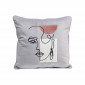 Coussin gris visage femme Kare Design|Coussins|Kare
