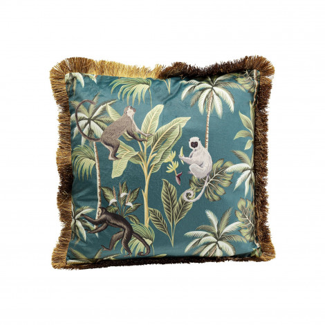 Coussin à franges Jungle singes Kare Design|Coussins|Kare