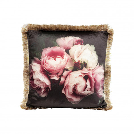 Coussin à franges Pivoines Kare Design|Coussins|Kare