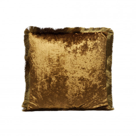 Coussin à franges Cannes jaune Kare Design|Coussins|Kare