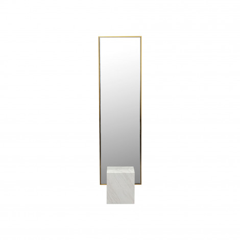 Miroir sur pied Hulda 180x46cm doré et blanc Kare Design|Miroirs|Kare