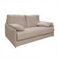 Canapé 2 places convertible tissu beige couchage 140x190 cm - ARONA|Canape|Meuble et moi