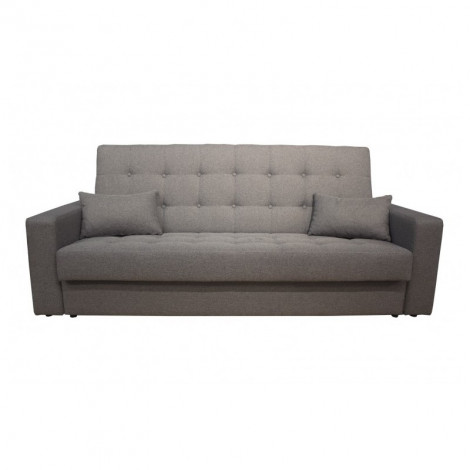 Canapé Convertible 3 places Confortable gris avec coffre - STUDY|Canape|Meuble et moi
