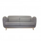 Canapé 2 places Confortable gris coussin amovible - CALIN|Canape|Meuble et moi