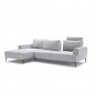 Canapé d'angle gauche tissu gris clair modulable - ALIX|Canape|Meuble et moi