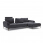 Canapé d'angle droit tissu gris anthracite modulable - ALIX|Canape|Meuble et moi