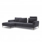Canapé d'angle gauche tissu gris anthracite modulable - ALIX|Canape|Meuble et moi