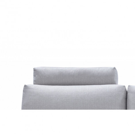 Têtière appuie tête tissu gris clair pour canapé d'angle ALIX - module confort - ALIX|Canape|Meuble et moi