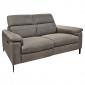Canapé relax 2 places électrique microfibre taupe prise USB - CHOPPER|Canape|Meuble et moi