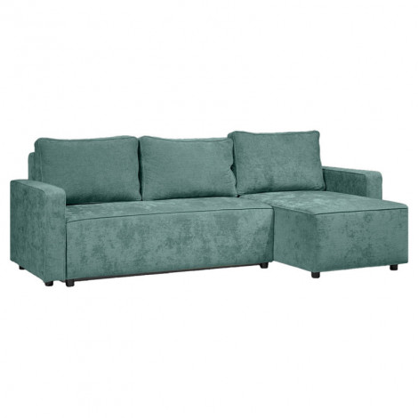 Canapé 3 places convertible et réversible tissu vert céladon - TESSA|Canape|Meuble et moi
