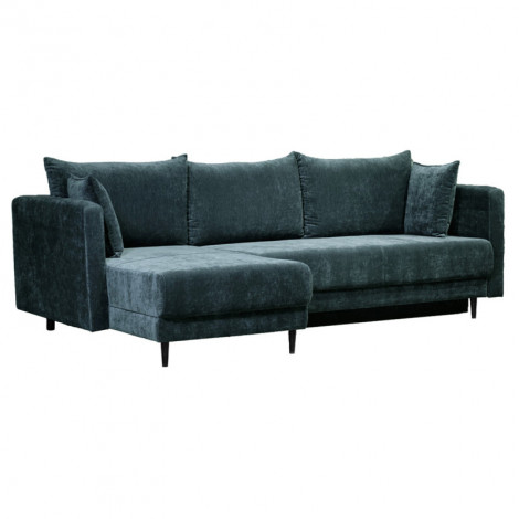 Canapé 3 places convertible et réversible en tissu bleu vert - TIANA|Canape|Meuble et moi