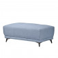 Pouf canapé modulable tissu bleu clair pieds gris anthracite - GINA|Canape|Meuble et moi