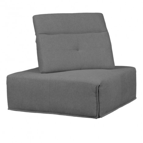 Angle modulable en tissu gris dossier et appui-tête réglable - LIVING|Canape|Meuble et moi