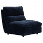 Chauffeuse pour canapé modulable en tissu doux bleu nuit - CHARLES|Canape|Meuble et moi