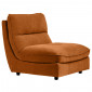 Chauffeuse pour canapé modulable en tissu doux terracotta - CHARLES|Canape|Meuble et moi